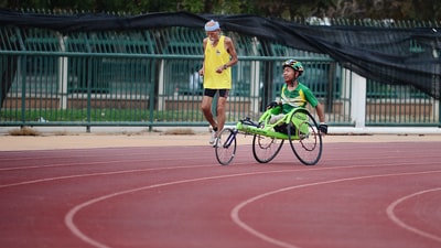 Use the green wheelchair walking man
